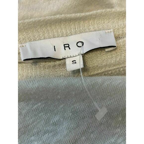 Iro Cream Long Sleeve Linen Sweater Small - Picture 3 of 8
